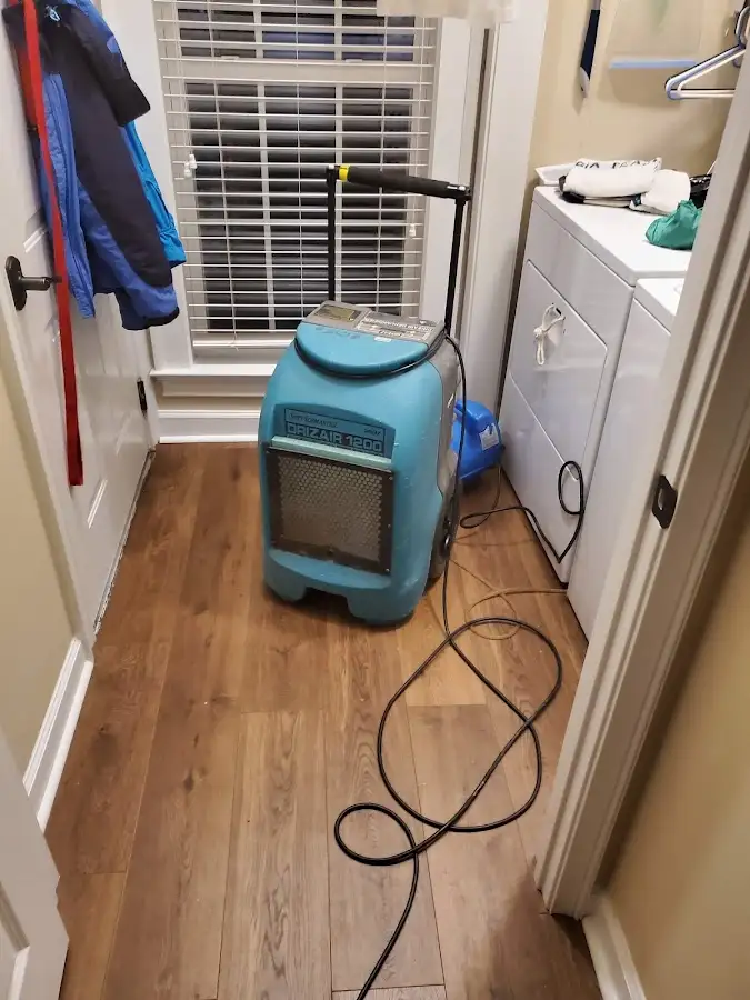 Commercial dehumidifier deployed for Flood Damage Cleanup in Hooksett